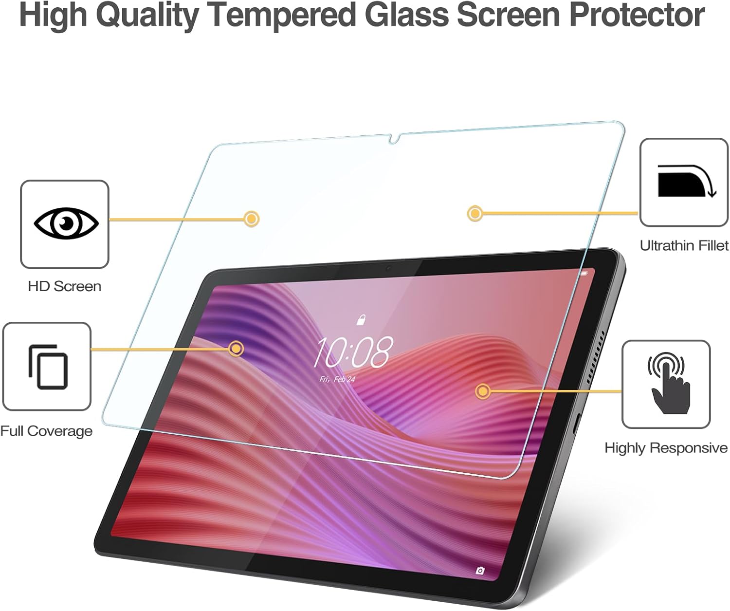 1 PCS 9H Tempered Glass Tablet - đánh giá và giá Temu Tablet Accessories