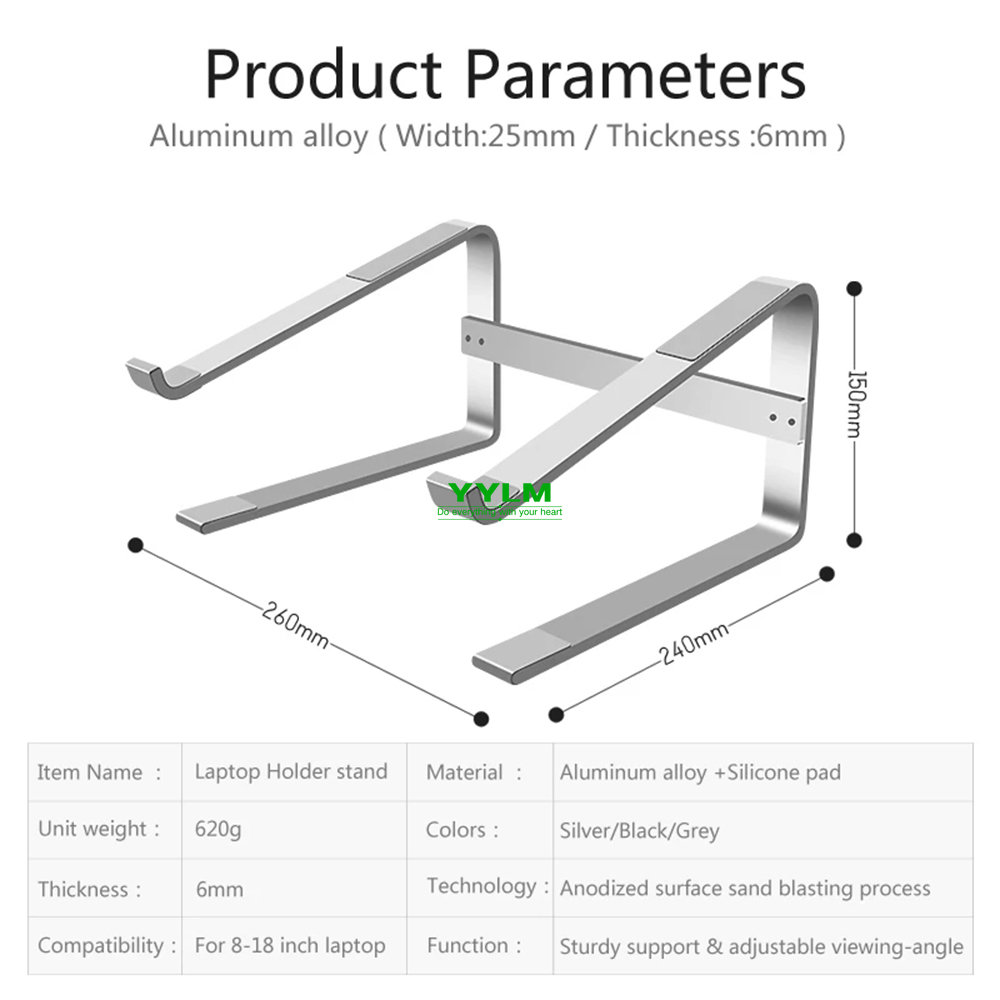 Aluminum Laptop Stand Notebook - đánh giá và giá Dell Tablet Accessories