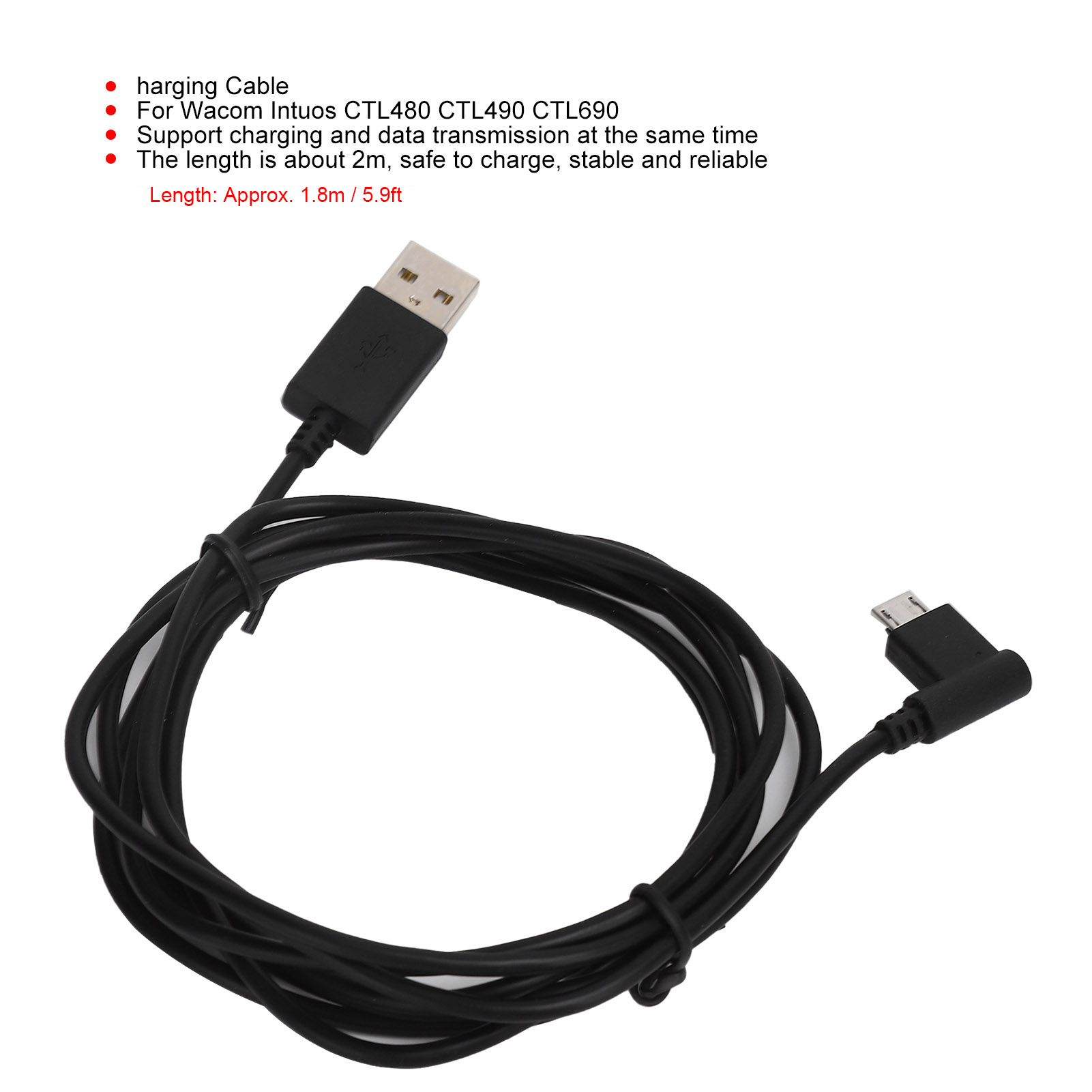 1.8m Charging Cable Power Supp - đánh giá và giá Wacom Tablet Accessories