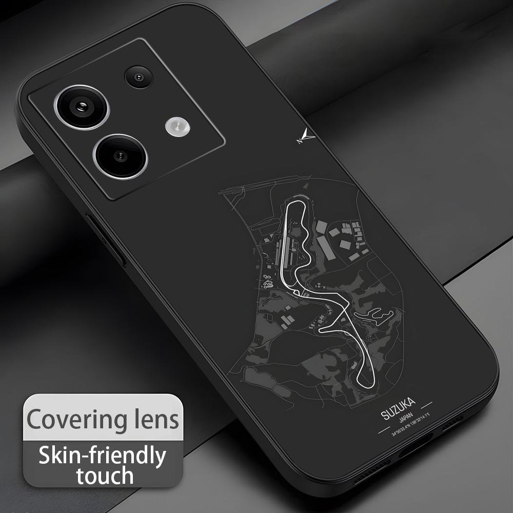 F1 Race Track Print  Phone Cas - đánh giá và giá Xiaomi Redmi Note 14
