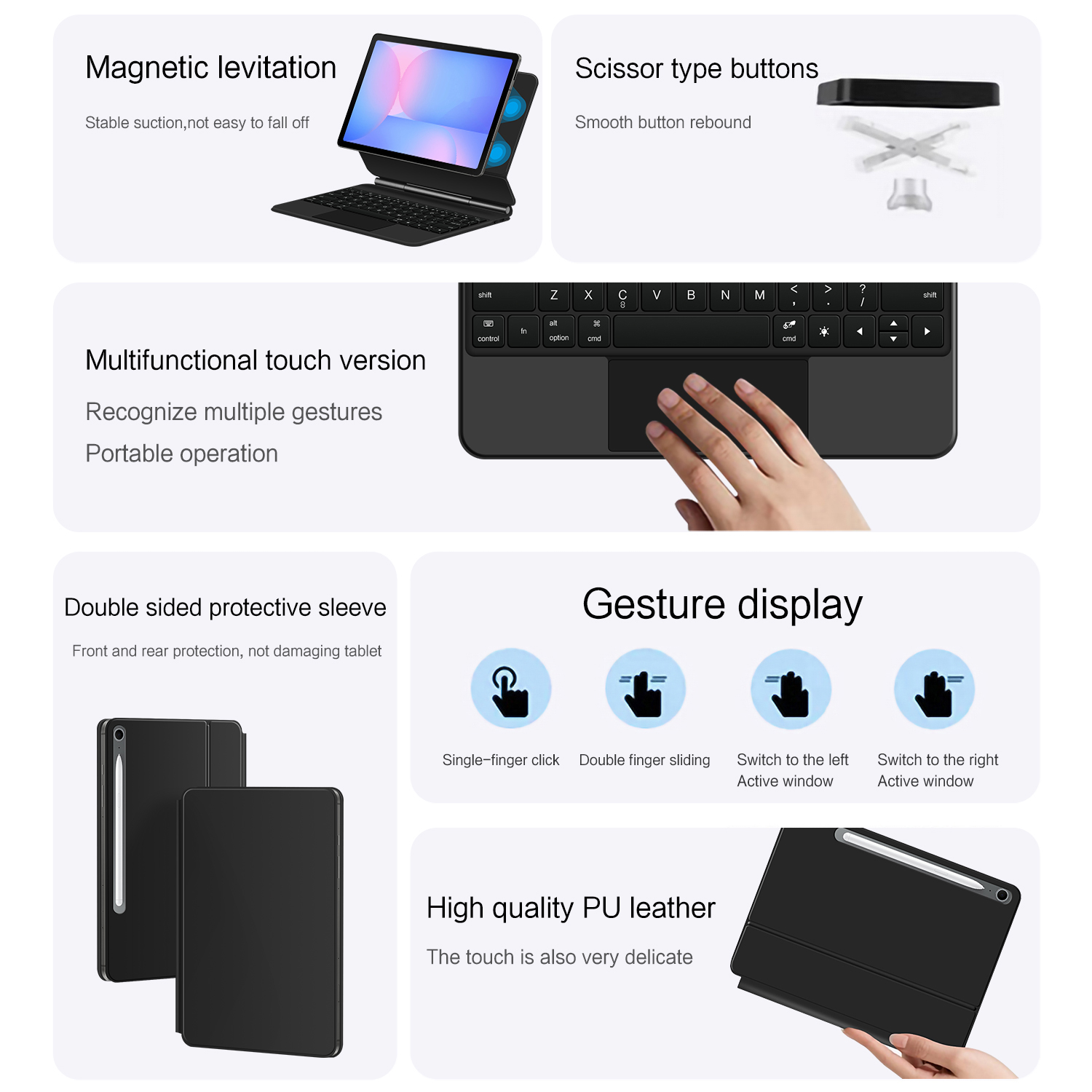 Magic Keyboard for Samsung Gal - đánh giá và giá Samsung Tablet S10 Accessories