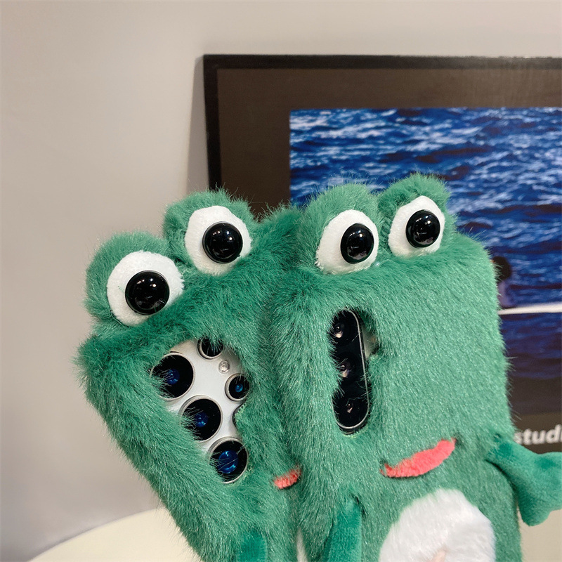 Plush Frog Phone Case, Cute Gr - đánh giá và giá Samsung Galaxy S25